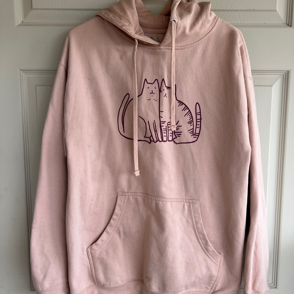 Sadboy & Lola Classic Pink Hooded Sweatshirt
